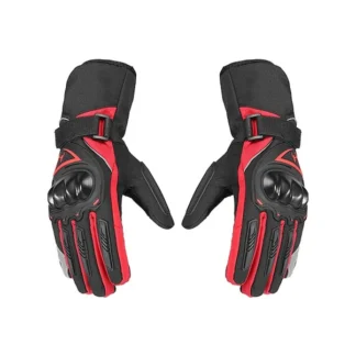 Stavye Soğuk Rüzgar Geçirmez Suya Dayanlıklı Dokunmatik Eldiven Parmak Korumalı Motosiklet Eldiveni